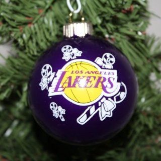Los Angeles Lakers NBA Traditional Round Ornament  Sports Fan Hanging Ornaments  Sports & Outdoors