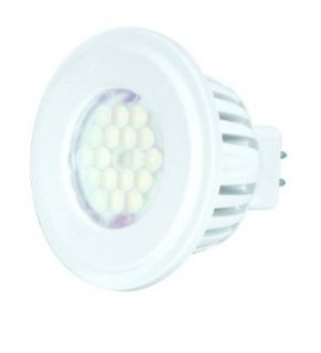 KolourOne LED 4 Watt GU5.3 MR16 Lamp Beam Angle 60, Color Temperature 2700K, Finish White   Led Household Light Bulbs  
