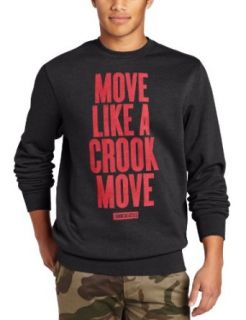 Crooks & Castles Men's Knit Crew Sweatshirt, Black, Medium at  Mens Clothing store
