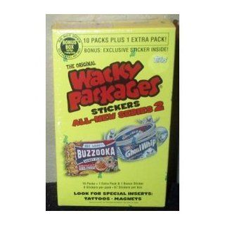 Topps Wacky Packages Series 2 Trading Card Stickers Bonus Box Toys & Games