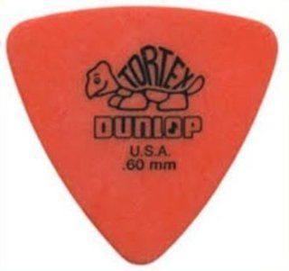Dunlop 431P60 .60mm Tortex Triangle Guitar Picks, 6 Pack Musical Instruments