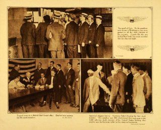 1920 Rotogravure WWI Military Draft List Lottery Drawing Secretary Baker Wartime   Original Rotogravure   Prints