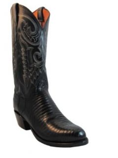 Lucchese 2000 Men's Cowboy Boot T3413.R4 Black Lizard Size11 Shoes