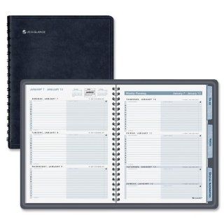 The Action Planner Recycled Weekly Appointment Book, 6 7/8 x 8 3/4, Black, 2014 