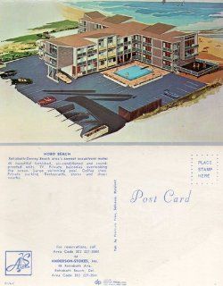 Vintage Advertizing Post Card HOBO BEACH, Rehoboth Dewey Beach area's newest oceanfront motel, Anderson Stokes, Inc., #9176 C, Dexter Press, Inc, Published by Peninsula Press 