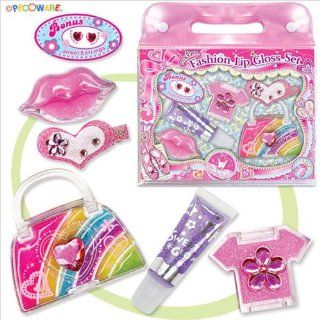 Girls Lip Glosses, Child Makeup Kits   Lip glosses and Hair Pretties set GREAT GIFT Toys & Games