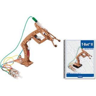 Pitsco Laser Cut Basswood T Bot II Hydraulic Arm with Teacher's Guide (Individual Pack)