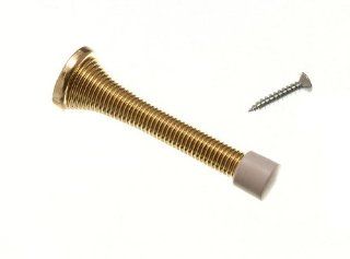 SPRING DOOR STOP STAY GUARD SPRUNG EB BRASS FINISH + SCREWS ( pack of 100 )