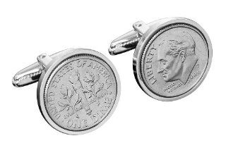 1983 Genuine Coin Cufflinks free Silver Presentation Box Worldcoincufflinks Jewelry