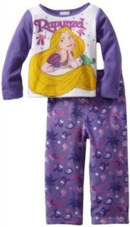 Rapunzel Girls 2 Piece Toddler Pajama Set, Blue, 2T Clothing