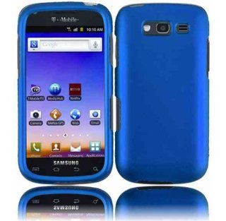 VMG Samsung Galaxy Blaze 4G Hard Phone Case Cover   COOL BLUE Hard 2 Pc Plast Cell Phones & Accessories