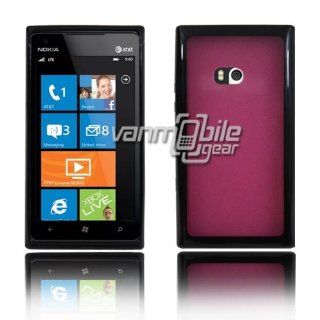 VMG Nokia Lumia 900 AT&T Hybrid Bumper Design Case Cover   Black Ribbed w/ Pi Cell Phones & Accessories