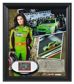 Danica Patrick 2013 Daytona 500 Pole Position Framed 15'' x 17'' Collage with Piece of Track   Limited Edition of 310   Memories   Mounted Memories Certified Sports Collectibles