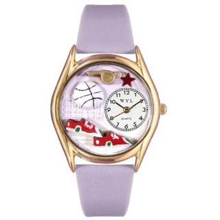 Whimsical Watches Kids' C0820021 Classic Gold Volleyball Lavender Leather And Goldtone Watch Whimsical Watches Watches