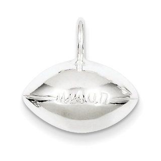 Sterling Silver Football Charm Jewelry