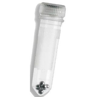 Benchmark Scientific BeadBug D1033 28 Stainless Steel Beads In 2.0ml Triple Pure Tubes, Acid Washed, 2.8mm Diameter (Pack of 50) Science Lab Homogenizer Accessories