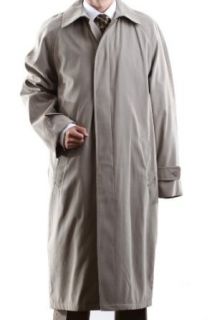 Men's Single Breasted Taupe Full Length All Year Round Raincoat at  Mens Clothing store