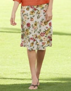 Orvis Women's Floral print Linenweave Skirt Clothing