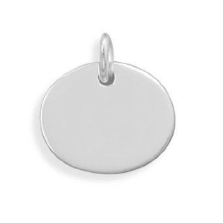 Oval Engraveable Tag Pendant Jewelry