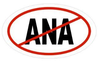Anti Ana Oval Sticker 