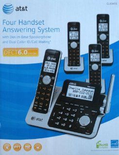 AT&T CL83451 DECT 6.0 4 handset Phone System with HD Audio Caller ID Announce Push to Talk  Cordless Telephones  Electronics