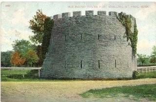 1910 Vintage Postcard   Old Round Tower   Fort Snelling   St. Paul Minnesota 