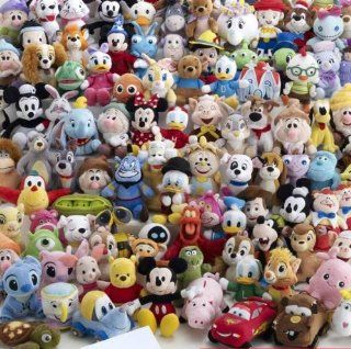 WALT DISNEY 110th ANNIVERSARY  UNIQUE AND VERY RARE, JUST ONE ON  AUTHENTIC PLUSH BEANS COLLECTION BY TAKARA TOMY A.R.T.S. . WOW  110 PLUSH DISNEY CHARACTERS TOYS ,APPROXIMATELY HEIGHT 6" (15 cm) EACH. LIMITED EDITION JAPAN IMPORTED. To