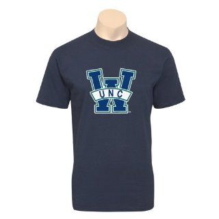 UNC Wilmington Navy T Shirt 'W'  Sports Fan T Shirts  Sports & Outdoors
