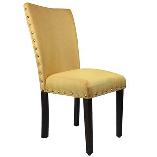 Arbonni Modern Parson Chairs Yellow (set Of 2)