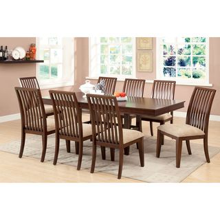 Furniture Of America Furniture Of America Morottia 9 piece Transitional Dining Set With 18 inch Leaf Beige Size 9 Piece Sets