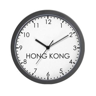  HONG KONG Modern Newsroom Wall Clock