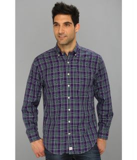 Vineyard Vines Kennebec Plaid Murray Shirt Mens Long Sleeve Button Up (Purple)