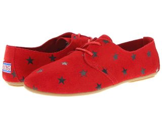 BOBS from SKECHERS Bobs   Bobtail Womens Lace up casual Shoes (Red)