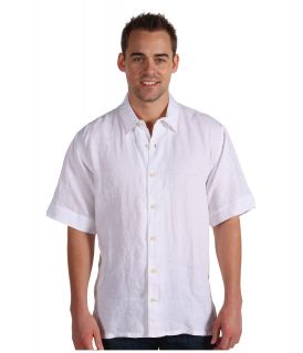 Tommy Bahama Beachy Breezer Camp Shirt Mens Short Sleeve Button Up (White)