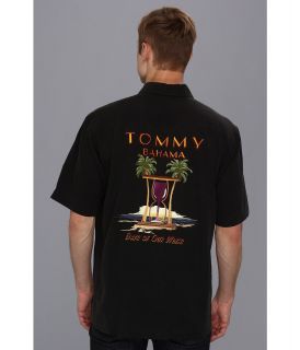 Tommy Bahama Days Of Our Wines Camp Shirt Mens Short Sleeve Button Up (Black)