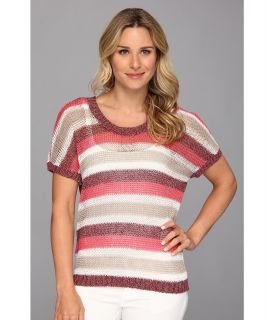 Tommy Bahama Crespi Stripe Pullover Womens Sweater (Pink)