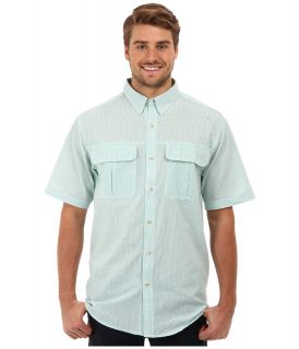 White Sierra Cancun II Short Sleeve Shirt Mens Short Sleeve Button Up (Green)