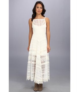 Free People Slip Mitered Meadow Womens Dress (White)