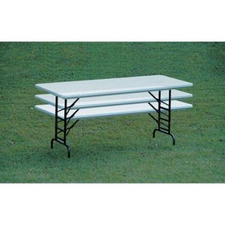 Correll, Inc. Rectangular Folding Table RA XXXX XX Color Gray Granite, Size