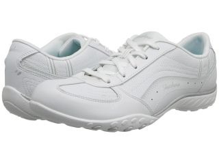 SKECHERS Relaxed Fit Breathe   Easy   Take Ten Womens Lace up casual Shoes (White)