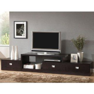 Modern Brown TV Stand. This Entertainment Center Is A Stylish Addition To Any Home. These Units Are Excellent TV Stands For Flat Screens, Adding Unique Appearance And Ample Storage Amongst Your Living Room Furniture.  