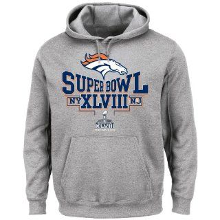 Denver Broncos Majestic Super Bowl XLVIII "Step Aside" Hooded Sweatshirt  Sports & Outdoors
