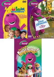 Barney   Best Manners / Happy Mad Silly Sad / You Can Be Anything (3 Pack) Movies & TV