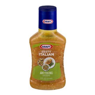 Kraft Anything Dressing Zesty Italian, 8 FZ (Pack of 9)  Italian Salad Dressings  Grocery & Gourmet Food