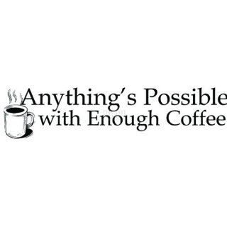 Riley & Company Funny Bones Cling Mounted Stamp Anything's Possible With Enough Coffee