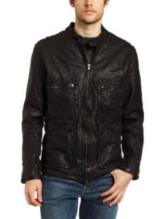 What Goes Around Comes Around Mens Barcelona Jacket, Black, X Large at  Mens Clothing store Leather Outerwear Jackets