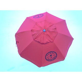 Tommy Bahama 7 Foot Sand Anchor Beach Umbrella w/ tilt and Wind Vent 100 SPF/UPF RED  Patio Umbrellas  Patio, Lawn & Garden