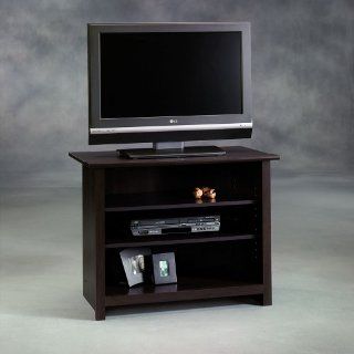 Beginnings 3 Shelf TV Stand in Cinnamon Cherry Finish   Audio Video Media Cabinets