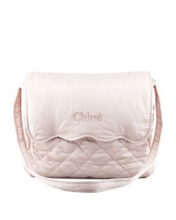 Chloe Quilted Diaper Bag, Pink
