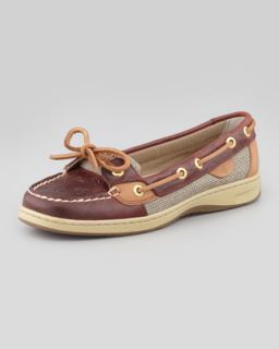 Sperry Top Sider Angelfish Anchor Embossed Boat Shoe, Cordovan